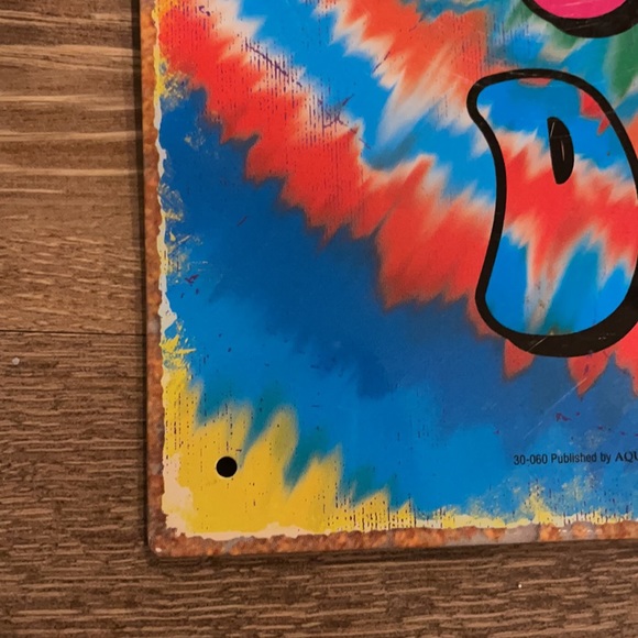 hippie trippy tie dye 70s wall decor hippies use side door - Picture 5 of 6